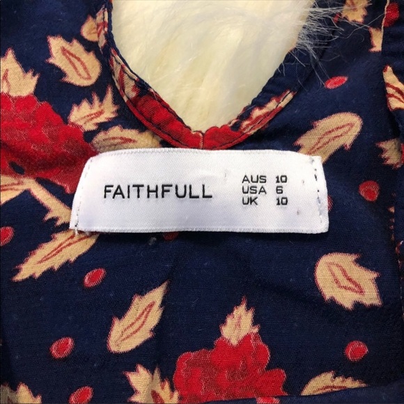 Faithfull the Brand Ellie Dress in Rose Print - Picture 7 of 8